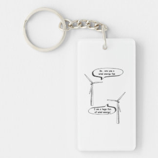 Erneuerbare Energie Ich Bin Ein Großer Fan – Winde Schlüsselanhänger