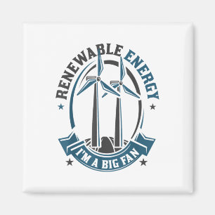 Erneuerbare Energie ist ein großes Fan-Umweltprogr Magnet