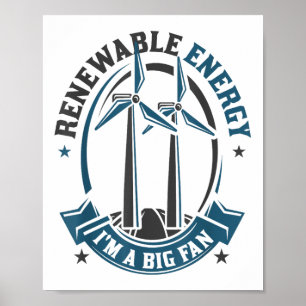Erneuerbare Energie ist ein großes Fan-Umweltprogr Poster