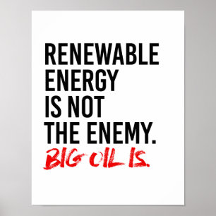 ERNEUERBARE ENERGIE IST NICHT der FEIND - - Poster