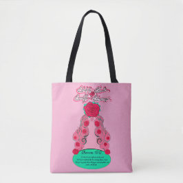 Erneuern Sie Ihren Geist - Erröten Sie die Rose Tasche