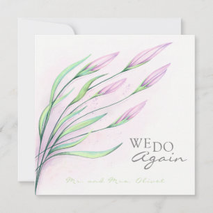 Erneuerung der Soft Purple Lilien Hochzeitseinladu Einladung