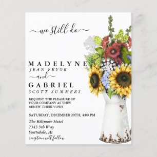 Erneuerung der Wasserfarbe Whimsical Sonnenblumen 