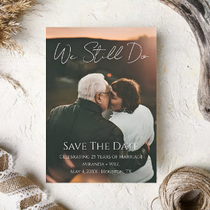 Erneuerung des Eheversprechens Wir Tun Es Immer No Save The Date