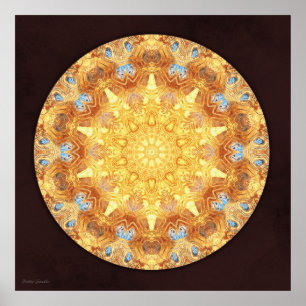 Erneuerungs-Mandala-Druck Poster