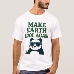 Erneut Cool machen - Funny Öko Panda Design T-Shirt