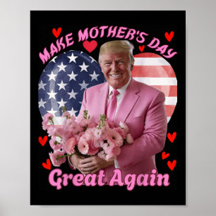Erneut den Tag der Mütter groß machen, lustig Trum Poster
