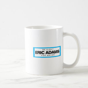 Erneut Eric Adams als Bürgermeister von New York w Kaffeetasse
