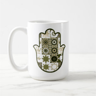 Erneut Khamsa Hand Patchwork 1 Kaffeetasse