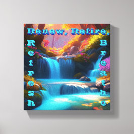 Erneute Feuererholung Leinwanddruck