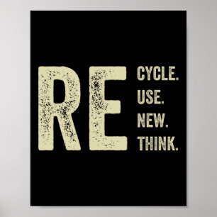 Erneute Neuausrichtung von Krisen - Umwelt gerecyc Poster