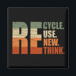 Erneute Neuüberlegung der Wiederverwendung gerecyc Magnet<br><div class="desc">recycle Wiederverwendung erneute Überlegung ist ein originelles grafisches Design, das eine perfekte Möglichkeit ist, die Botschaft des recycelnd zu verbreiten, während Sie zeigen, wie man die Botschaft besser verbreiten kann, als wenn man sie auf der Brust trägt? Das heißt, Sie tun Ihren Teil, um den Planeten zu retten. Dieses Design...</div>