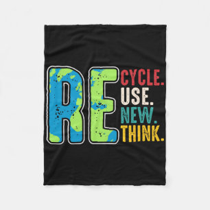 Erneute Nutzung gerecycelt Erdatmosphäre neu überd Fleecedecke