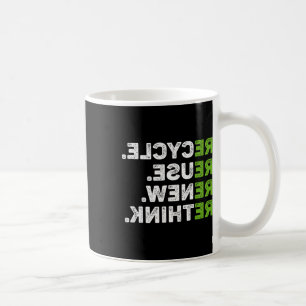 Erneute Nutzung gerecycelt Erdatmosphäre neu überd Kaffeetasse