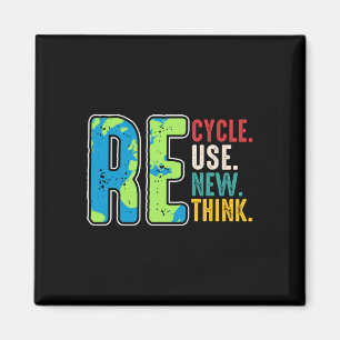 Erneute Nutzung gerecycelt Erdatmosphäre neu überd Magnet