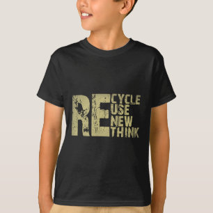 Erneute Nutzung gerecycelt Erdatmosphäre neu überd T-Shirt