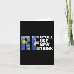 Erneute Nutzung recycle Earth Day Öko Awarenes übe Karte