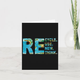 Erneute Nutzung recycle: Umdenken des Earth Day 20 Karte