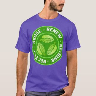 Erneute Überprüfung der Wiederverwendung gerecycel T-Shirt
