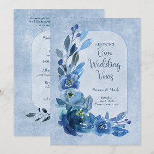 Erneute Wed Vows Einladung von Rose in Shades of B