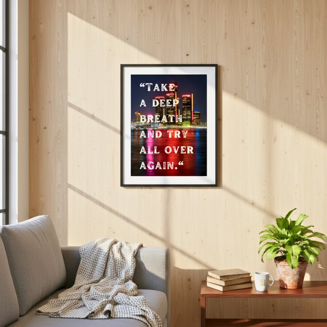 Erneute Widerstandskraft: Zerstörungspapier Poster (Renewed Resilience: Detroit Poster)