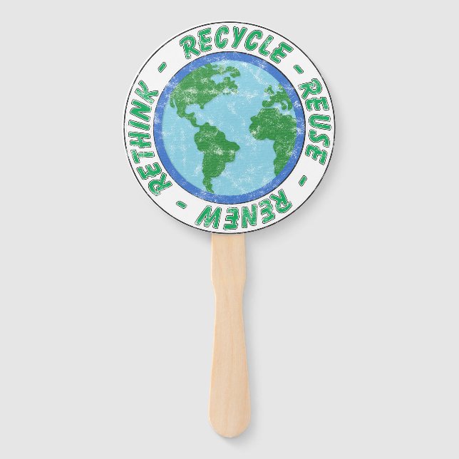 Erneute Wiederverwendung gerecycelt Fächer (Vorderseite)