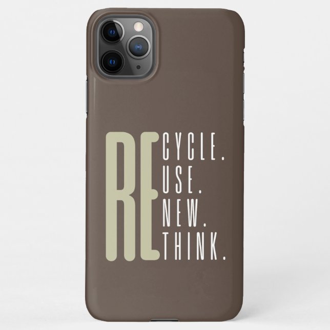 Erneute Wiederverwendung gerecycelt iPhone Hülle (Rückseite)