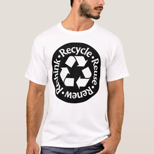 Erneute Wiederverwendung gerecycelt T-Shirt (Vorderseite)