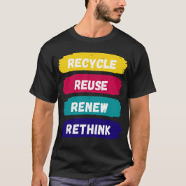 Erneute Wiederverwendung gerecycelt T-Shirt
