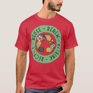 Erneute Wiederverwendung gerecycelt T-Shirt