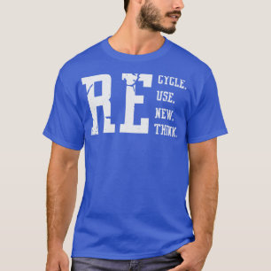 Erneute Wiederverwendung gerecycelt Vintager weiße T-Shirt
