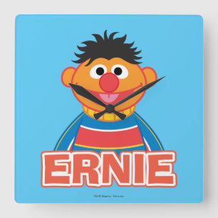 Ernie Classic Style Quadratische Wanduhr