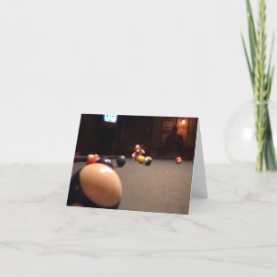 Ernie la carte de note de la salle de billard de s