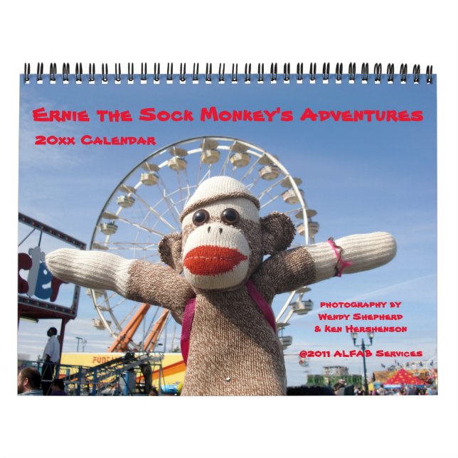 Ernie Le Calendrier des aventures du singe de Sock (Protection)