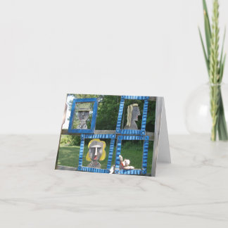 Ernie le singe de soie comme carte de note d'art