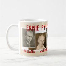 Ernie Pyle Kaffee-Tasse Indiana WWII
