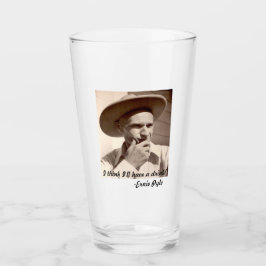 Ernie Pyle trinken Glasbier Glas