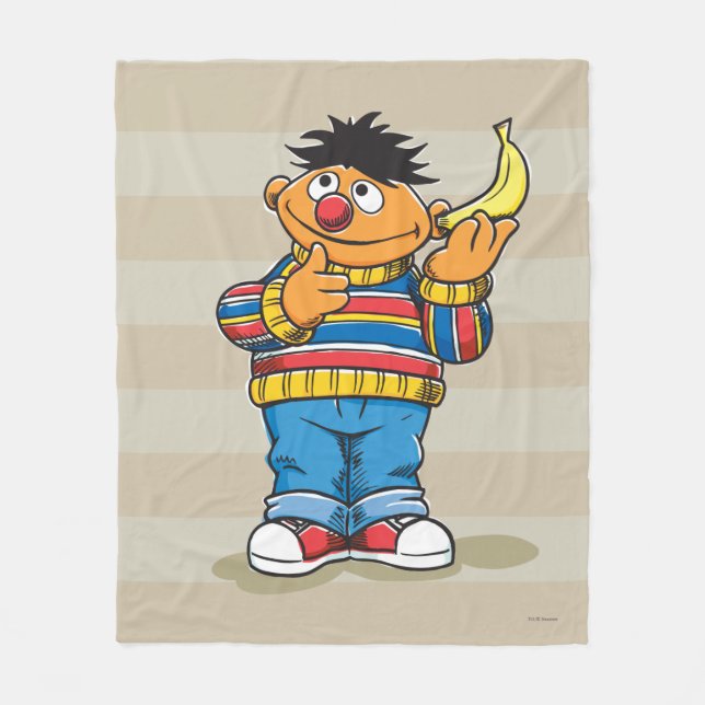 Ernie's Bananas Fleecedecke (Vorderseite)