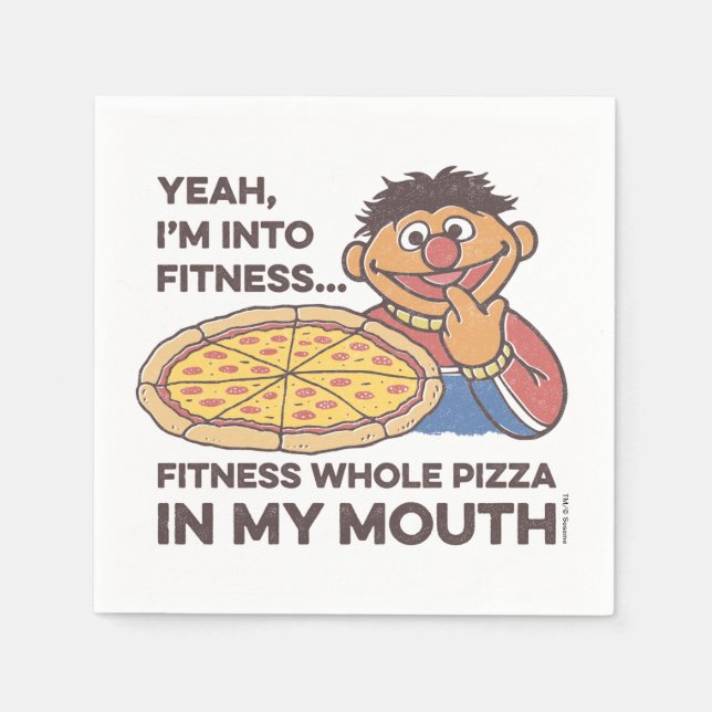 ErnieYeah, ich bin in Fitness Serviette (Vorderseite)