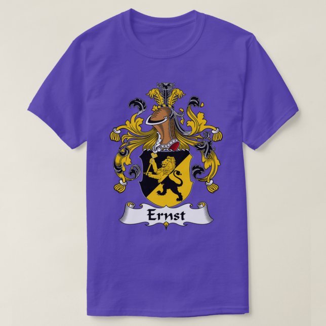 Ernst Coat of Arms Familienwappen T-Shirt (Design vorne)