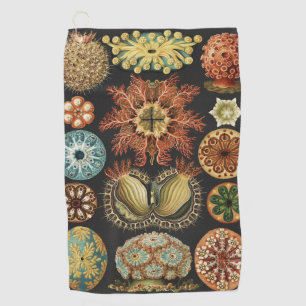 Ernst Haeckel Maritime Meeresleben Kunst Collage Golfhandtuch