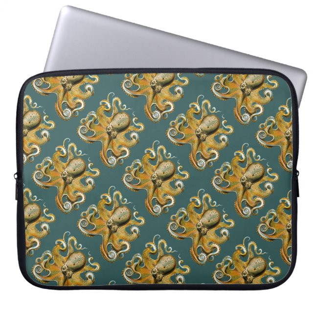 Ernst Haeckels Oktopus Laptopschutzhülle (Vorderseite)