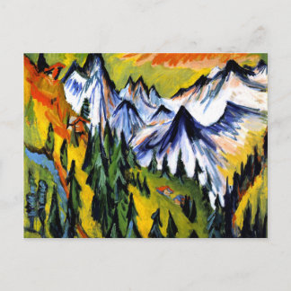 Ernst Kirchner - Berggipfel Postkarte