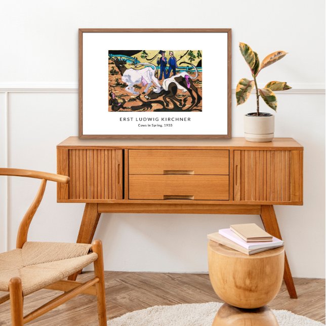 Ernst L. Kirchner - Farbenfrohe Landschaft Moderne Poster (Von Creator hochgeladen)