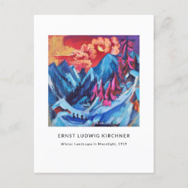 Ernst L. Kirchner - Farbenfrohe Landschaft Moderne Postkarte