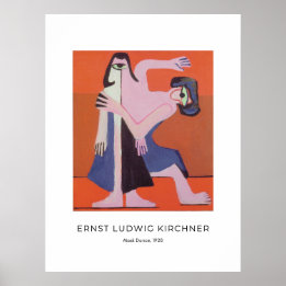 Ernst L. Kirchner - Maskentanz - Bunte Kunst Poster