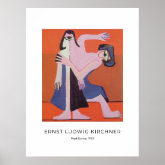 Ernst L. Kirchner - Maskentanz - Bunte Kunst Poster