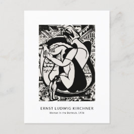 Ernst L. Kirchner - Schwarz und Weiß Moderne Kunst Postkarte