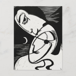 Ernst L. Kirchner - Stilvolle Black&White Moderne  Postkarte