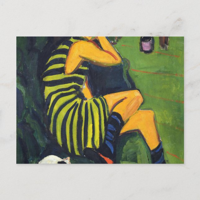Ernst Ludwig Kirchner Artiste Marcella Postkarte (Vorderseite)